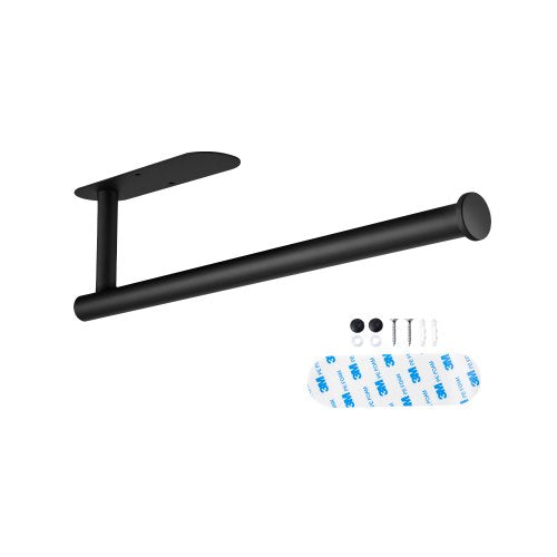 VEVOR Paper Towel Holder Under Cabinet, High-Quality Stainless Steel Paper Towel Holder, Self Adhesive or Drilling Paper Towel Holder Wall Mount for Kitchen, Bathroom, Pantry - CJXBGSCFZJJDYAPNFV0 - view 2