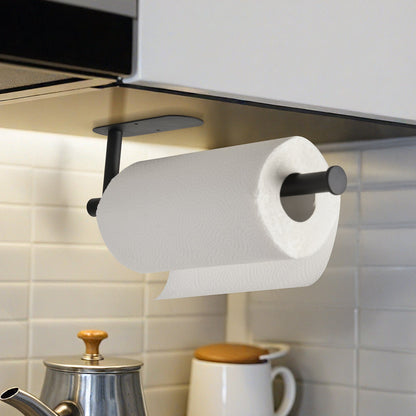 VEVOR Paper Towel Holder Under Cabinet, High-Quality Stainless Steel Paper Towel Holder, Self Adhesive or Drilling Paper Towel Holder Wall Mount for Kitchen, Bathroom, Pantry - CJXBGSCFZJJDYAPNFV0 - view 9