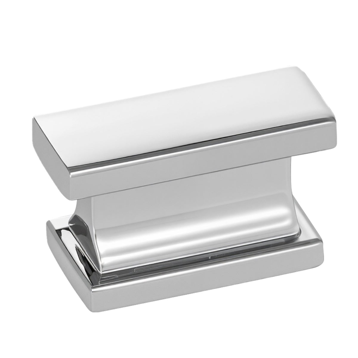 VEVOR Cabinet Knobs, 10 Pack, 1.42 Inch Zinc Alloy Drawer Pulls Door Handles, Rectangular Kitchen Dresser Solid Knobs, Cupboard Hardware with Screws for Bathroom Closet Cabinets Drawers, Chrome Color - CJXNZTX10PCSQ4CTJ001V0 - view 10