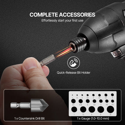 VEVOR Drill Bit Set, 101 Pieces Drill and Driver Bit Set, Screwdriver Bit Set Suitable for Wood Metal Cement Drilling and Screw Driving, Drill Bit Sets Combo Kit Assorted in Organized Carrying Case - CJZHQZTZ112P5AA14V0 - view 7