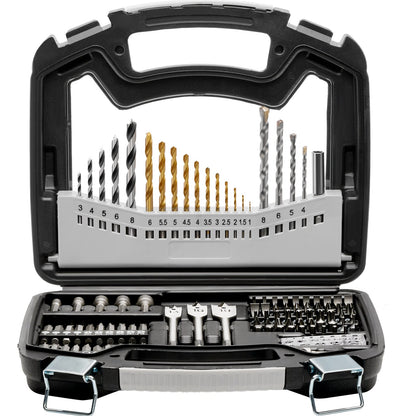 VEVOR Drill Bit Set, 101 Pieces Drill and Driver Bit Set, Screwdriver Bit Set Suitable for Wood Metal Cement Drilling and Screw Driving, Drill Bit Sets Combo Kit Assorted in Organized Carrying Case - CJZHQZTZ112P5AA14V0 - view 10