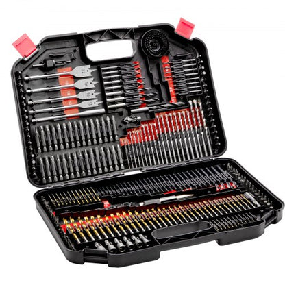 VEVOR Drill Bit Set, 246 Pieces Drill and Driver Bit Set, Screwdriver Bit Set Suitable for Wood Metal Cement Drilling and Screw Driving, Drill Bit Sets Combo Kit Assorted in Organized Carrying Case - CJZHQZTZ246PK9I75V0 - view 2