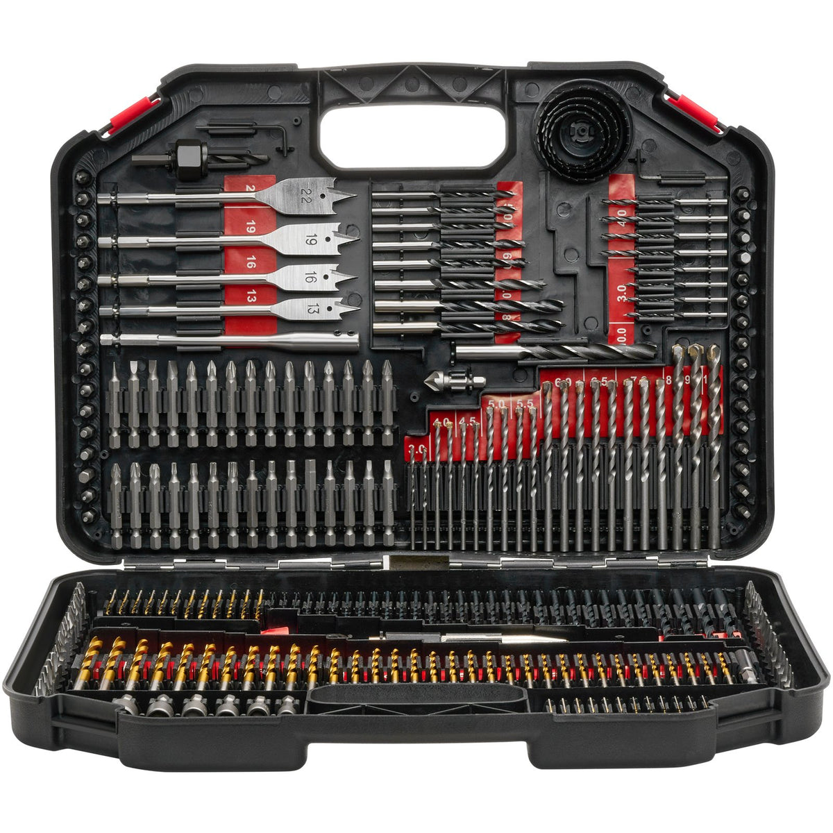 VEVOR Drill Bit Set, 246 Pieces Drill and Driver Bit Set, Screwdriver Bit Set Suitable for Wood Metal Cement Drilling and Screw Driving, Drill Bit Sets Combo Kit Assorted in Organized Carrying Case - CJZHQZTZ246PK9I75V0 - view 10