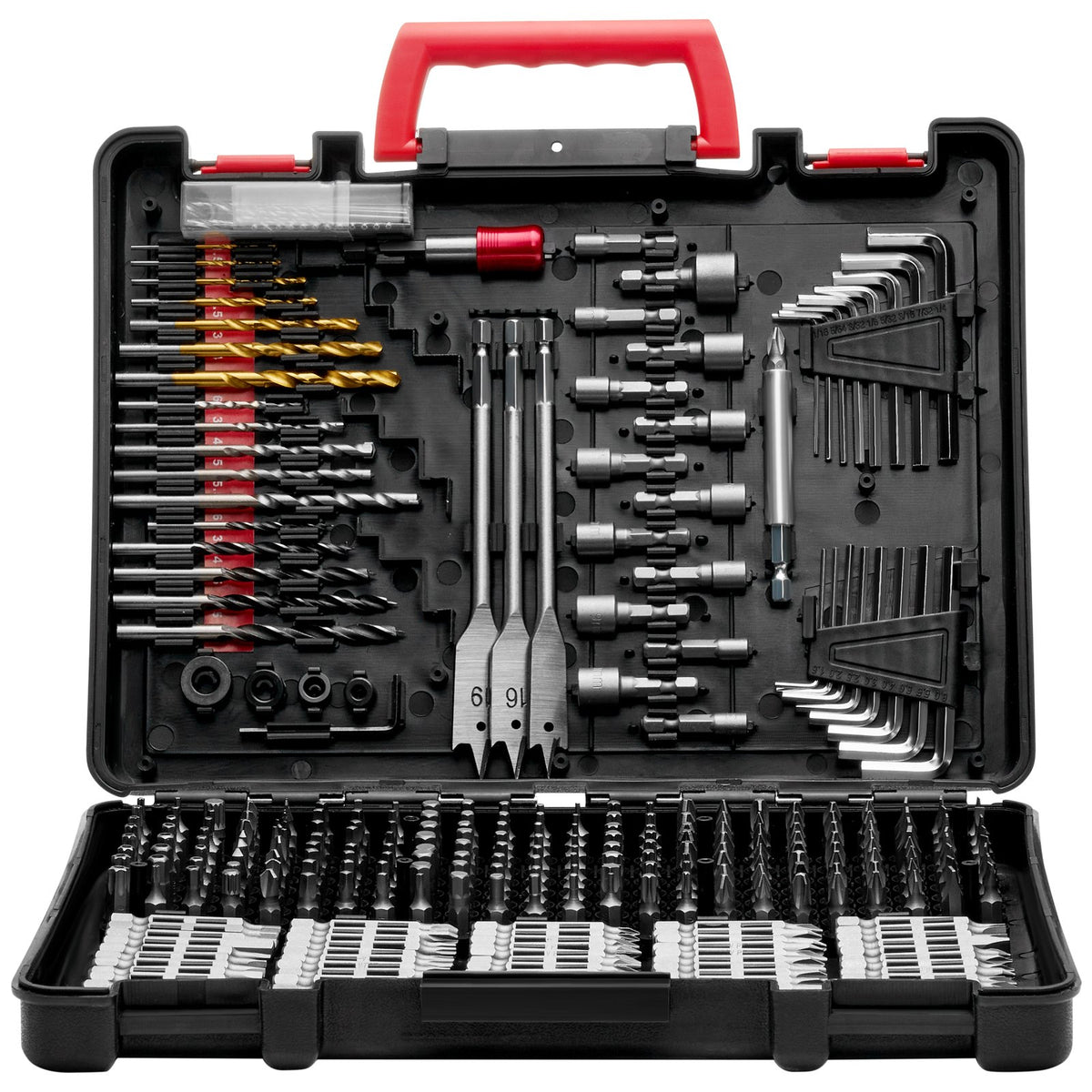 VEVOR Drill Bit Set, 318 Pieces Drill and Driver Bit Set, Screwdriver Bit Set Suitable for Wood Metal Cement Drilling and Screw Driving, Drill Bit Sets Combo Kit Assorted in Organized Carrying Case - CJZHQZTZ300PEZ4SBV0 - view 10