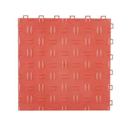 VEVOR Garage Tiles Interlocking, 12 x 12 x 0.53 inch 25 Pack Garage Floor Covering Tiles, Non-Slip Double-Sided Texture Garage Flooring Tiles, for Garages, Basements, Repair Shops, Red - CKDDHSJ251212BWPIV0 - view 10