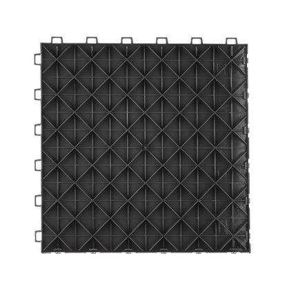 VEVOR Garage Tiles Interlocking, 12 x 12 x 0.53 inch 50 Pack Garage Floor Covering Tiles, Non-Slip Double-Sided Texture Garage Flooring Tiles, for Garages, Basements, Repair Shops, Black - CKDDHSJ501212XQF0V0 - view 10