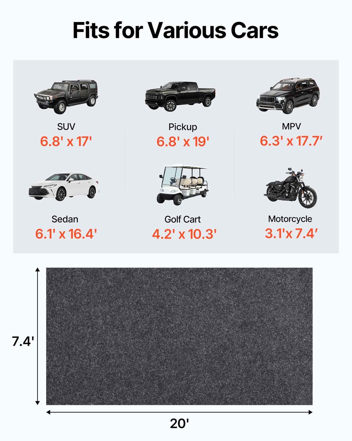 VEVOR Roll Carpet