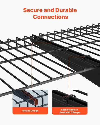 VEVOR 3-Tier Heavy Duty Wall Garage Shelving, 0.9 x 3 ft Steel Wall Mounted Shelving Unit, 11 x 36 Inch Per Shelf Floating Storage Metal Rack for Garage with 450 lbs Total Weight Capacity, Black - CKGBGSWGJ123E7HT0001V0 - view 5