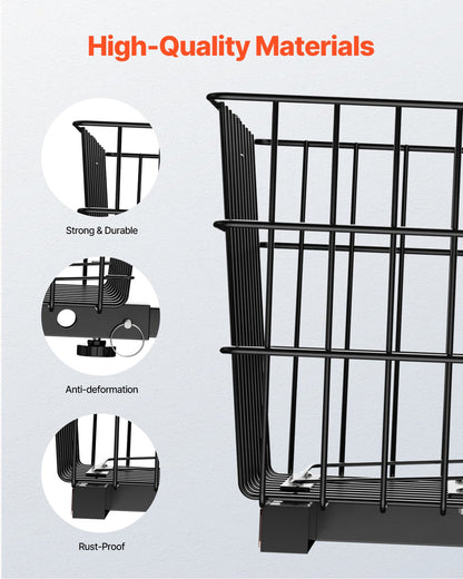 VEVOR Scooter Rear Basket, Heavy Duty Metal Wire Basket with Handle, Spacious Cargo Basket, Works with 1-inch Receiver, Compatible with Most Golden, Drive & Pride Mobility Scooter - CKHXJSSZWNCBHGDPJV0 - view 6