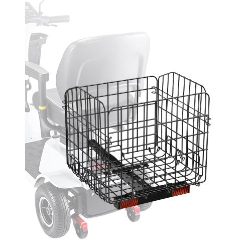 VEVOR Scooter Rear Basket, Folding Metal Wire Basket, Heavy Duty & Spacious Cargo Basket, Works with 1-inch Receiver, Compatible with Most Golden, Drive & Pride Mobility Scooter - CKHXJSSZWNCKSKD1LV0 - view 2