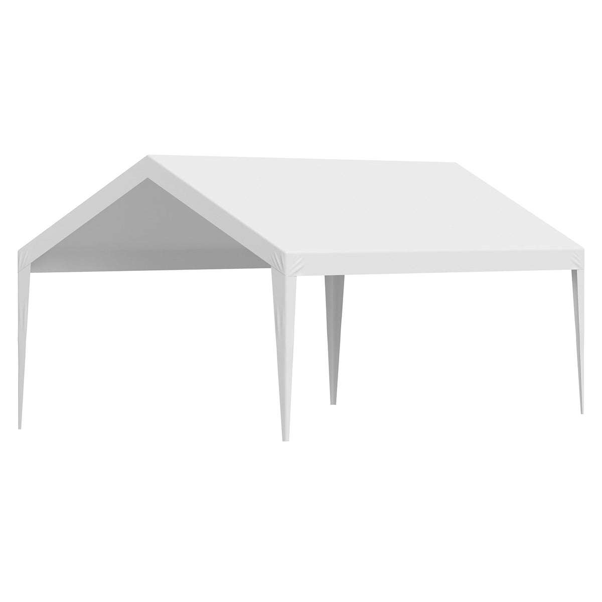 VEVOR Carport Replacement Canopy, 12 x 20 ft Potable Garage Tent Top Tarp, UV-Resistant & Waterproof Car Shelter Tarp, Heavy Duty Car Port Cover with Ball Buggees, White, Frame Not Included - CKPB12X20FTBB7CQI001V0 - view 10