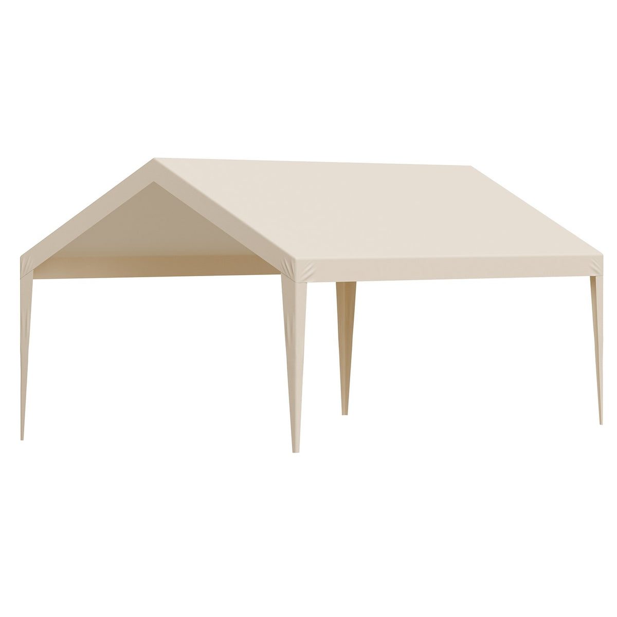 VEVOR Carport Replacement Canopy, 12 x 20 ft Potable Garage Tent Top Tarp, UV-Resistant & Waterproof Car Shelter Tarp, Heavy Duty Car Port Cover with Ball Buggees, Beige, Frame Not Included - CKPB12X20FTM4VTAY001V0 - view 10
