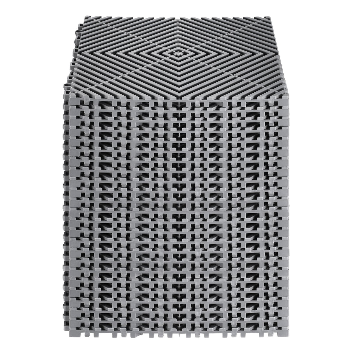 VEVOR Interlocking Drainage Mat, 12” x 12” Modular Interlocking Cushion, 24 Pcs Splicing Drainage Mats, Non-Slip Gray PP Drainage Floor Tile and Shower Mat, for Garage, Garden, Kitchen & Outdoor - CKPSD12X12IN7YEXHV0 - view 10