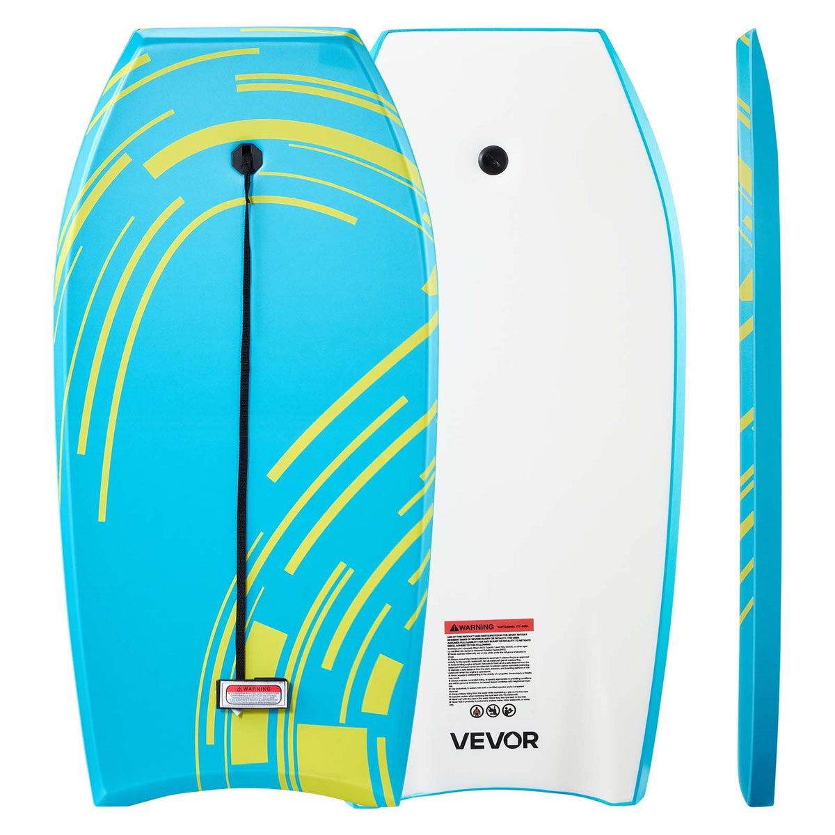 VEVOR 42-Inch Bodyboard, Body Board Trainer with EPS Foam Core & Wrist Leash, UV-Resistant Beach Bodyboard for Beginners, Youth Up to 180 lbs - CLBPB40INCH04X1XU001V0 - view 1