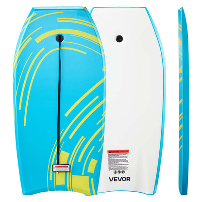 VEVOR 42-Inch Bodyboard, Body Board Trainer with EPS Foam Core & Wrist Leash, UV-Resistant Beach Bodyboard for Beginners, Youth Up to 180 lbs - CLBPB40INCH04X1XU001V0 - view 1