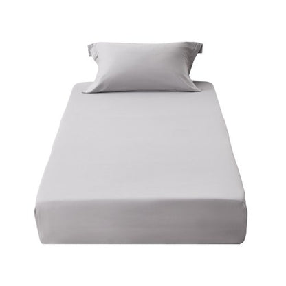 VEVOR Fitted Sheet, 1 Set of 2 Pieces, Twin Size Elastic Fitted Sheet with High-Quality Microfiber, Wear-Resistant & Breathable Twin Fitted Sheet with Single-Sided Brushing, Fit for 15 in Mattress - CLDLTWIN7539KL4HSV0 - view 2