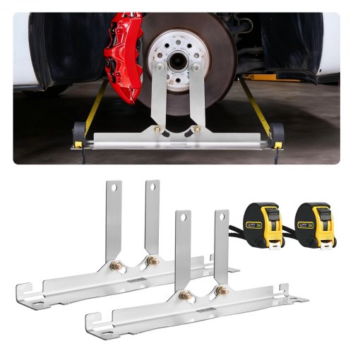 VEVOR Wheel Alignment Tool, 2 PCS Stainless Steel Heavy Duty Toe Alignment Plates with 2 Measuring Tapes, Accurate Automotive Wheel Tools for Home Use, Compatible with Cars, Trucks, SUVs, and Vehicle - CLDWJJBXG0BDUG9SD001V0 - view 2