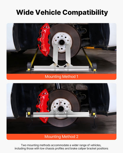 VEVOR Wheel Alignment Tool, 2 PCS Stainless Steel Heavy Duty Toe Alignment Plates with 2 Measuring Tapes, Accurate Automotive Wheel Tools for Home Use, Compatible with Cars, Trucks, SUVs, and Vehicle - CLDWJJBXG0BDUG9SD001V0 - view 3
