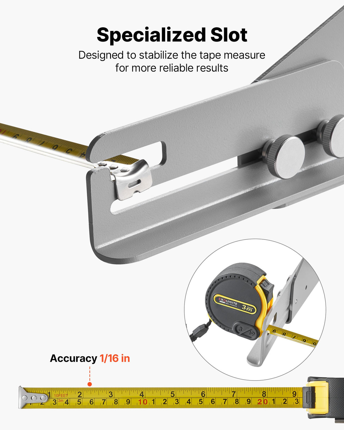 VEVOR Wheel Alignment Tool, 2 PCS Carbon Steel Heavy Duty Toe & Camber Alignment Plates with Digital Angle Finder, 2 Measuring Tapes, Accurate Automotive Wheel Tools for Home Use, Fits Car Truck SUV - CLDWJJBXG0DSJO9UF001V9 - view 5