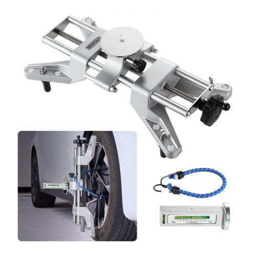 VEVOR Wheel Clamp & Magnetic Adapter, 1 PCS Aluminum Alloy Wheel Alignment Tool for Precise Camber Gauge, Fits 11-25 Inch Rims, Universal Magnetic Gauge Tire Repair Tool for Car Truck SUV Motorcycle - CLDWJJLHJ0BDFQLNL001V0 - view 2