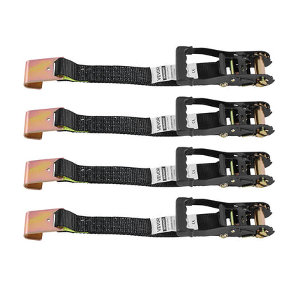 VEVOR Wheel Chock Tie-Down Kit, Tire-Style Trailer Tie Down Strap, Car Tie Down Kit with Flat Hook, Break Strength 10009 lbs & Working Load 3333 lbs Motorcycle Tie-Down System for ATVs, SUVs, Trailers - CLJGTJ2LTXBPIGNRS001V0 - view 10