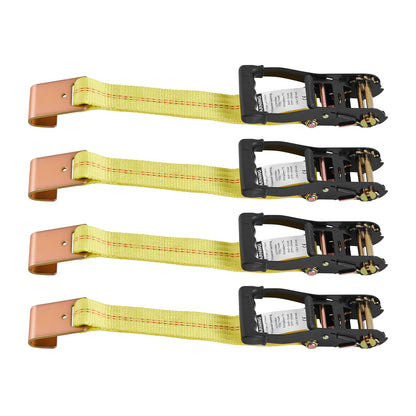 VEVOR Wheel Chock Tie-Down Kit, Tire-Style Motorcycle Tie-Down System, Car Tie Down Kit with Flat Hook, Break Strength 10009 lbs & Working Load 3333 lbs Trailer Tie Down Strap for ATVs, SUVs, Trailers - CLJGTJ2LTXBPN6TE9001V0 - view 10