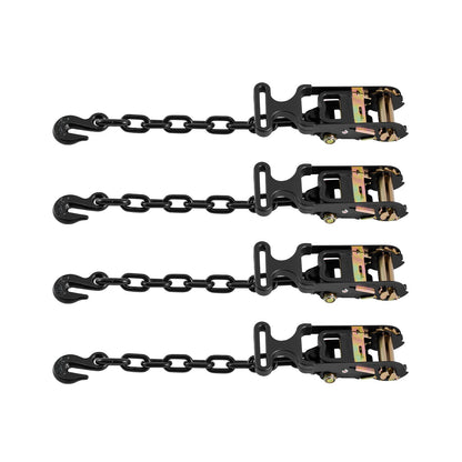 VEVOR Wheel Chock Tie-Down Kit, Tire-Style Tow Dolly Strap, Car Tie Down Kit with Heavy-Duty Hook, Break Strength 10009 lbs & Working Load 3333 lbs Motorcycle Tie-Down System with O-Ring for ATV, SUV - CLJGTJ2LTXZX66N3Q001V0 - view 10