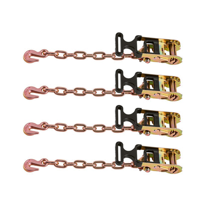 VEVOR Wheel Chock Tie-Down Kit, Tire-Style Tow Dolly Strap, Car Tie Down Kit with Heavy-Duty Hook, Break Strength 10009 lbs & Working Load 3333 lbs Motorcycle Tie-Down System for ATV, SUV, Snowmobiles - CLJGTJ2LTXZXN7NFW001V0 - view 10