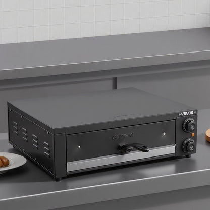 VEVOR Electric Pizza Oven, 16 in Countertop Pizza Oven, 77 to 572°F Temp Range, 1750W Indoor Pizzas Maker w/Timing & Temp Control, Pizzas Cooker w/Dual Heat Tube, Grill Rack, for Kitchen & Commercial - CLMDRPSLDCSXEKCGR001V1 - view 9