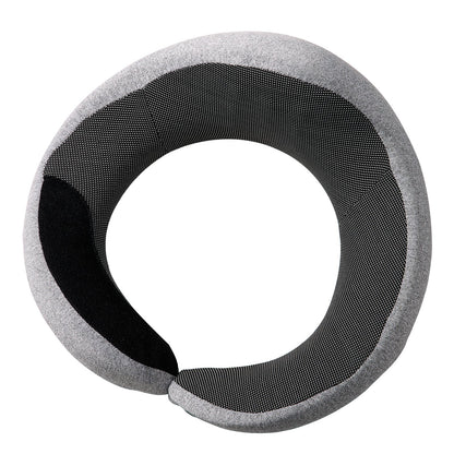 VEVOR Travel Pillow, Double-Layered 3D Support Neck Pillow for Traveling, 360° Flexible Rotation Upgraded Memory Foam Travel Neck Pillow with Eye Mask, Earplugs, Earplug Case, Storage Bag(Black-Gray) - CLTCSLXZJZXWE1GTAV0 - view 9