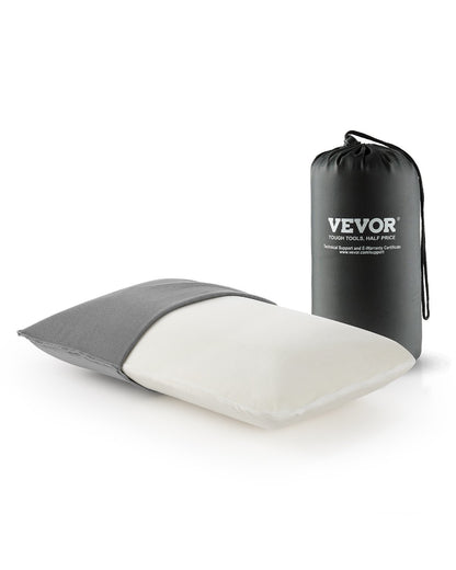 VEVOR Camping Pillow, Memory Foam Travel Pillow with Double-Sided Cover, Portable Backpacking Pillows with Removable & Washable Cover and Storage Bag, Perfect for Camping, Air Travel, Hiking, Office - CLTCSLYZMEDI6FAWHV0 - view 1
