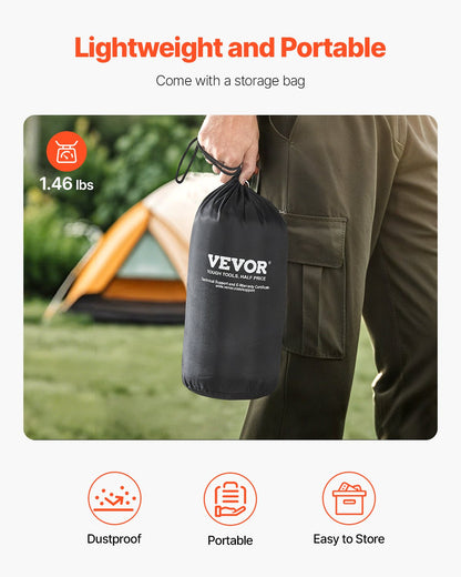 VEVOR Camping Pillow, Memory Foam Travel Pillow with Double-Sided Cover, Portable Backpacking Pillows with Removable & Washable Cover and Storage Bag, Perfect for Camping, Air Travel, Hiking, Office - CLTCSLYZMEDI6FAWHV0 - view 6