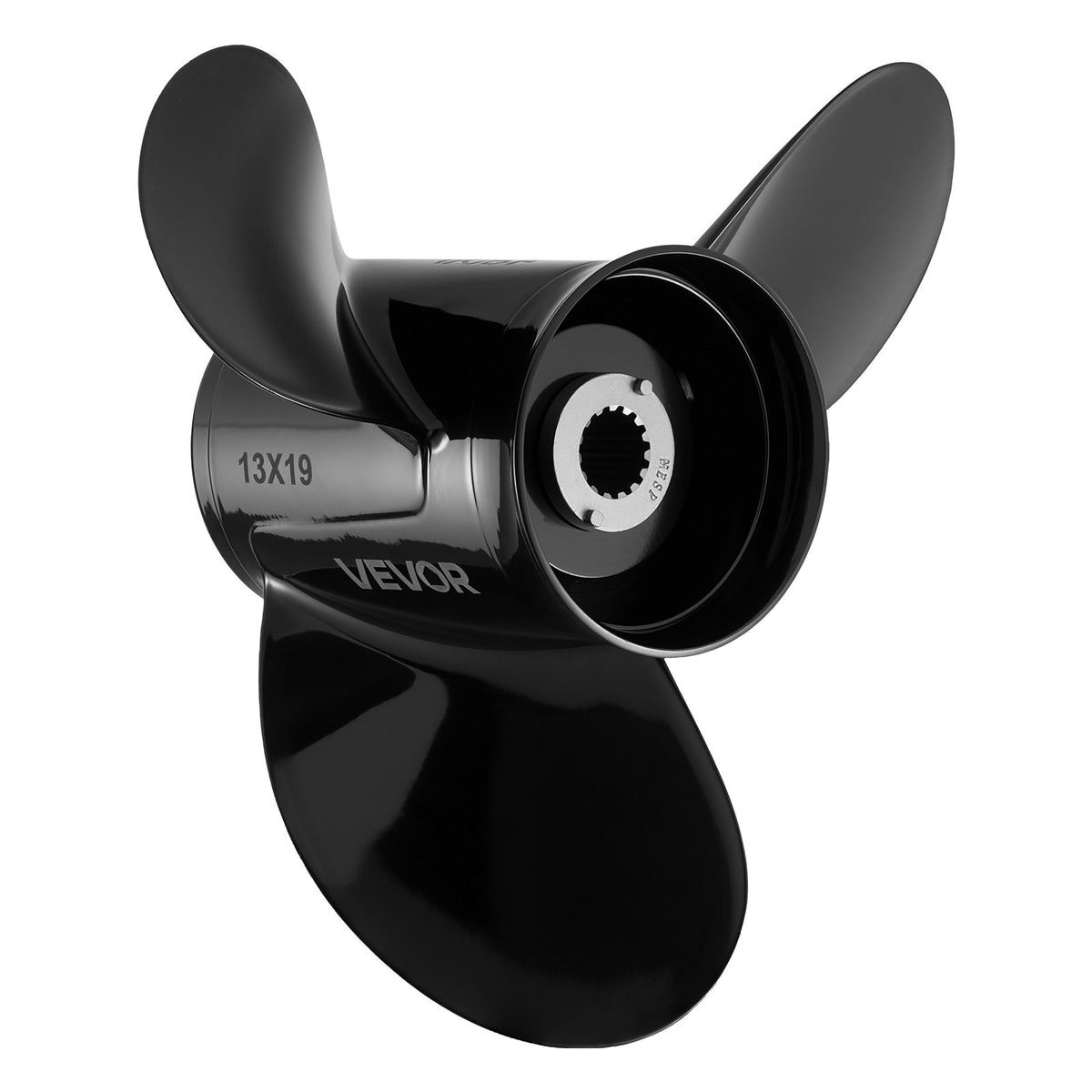 VEVOR Outboard Propeller, Upgrade OEM 15 Spline Tooth Aluminum Outboard Boat Propeller Fit Mercury Engines 40-140 HP, 4-1/4" Gearcase, 3-Blade, RH (Right Hand Rotation), OEM Parts No. 48-77346A45 - CLXJSX40140HSO9XK001V0 - view 10