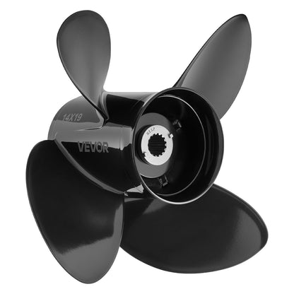 VEVOR Outboard Propeller, Upgrade OEM 15 Spline Tooth Aluminum Outboard Boat Propeller Fit Mercury/Mariner Engines 135-300 HP, 4-3/4" Gearcase, 4-Blade, RH (Right Hand Rotation), OEM No. 48-8M0084495 - CLXJSXSS1353CYEZ9001V0 - view 10