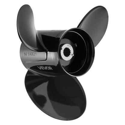 VEVOR Outboard Propeller, Upgrade OEM 15 Spline Tooth Aluminum Outboard Boat Propeller Fit Mercury/Mariner Engines 90-400 HP, 4-3/4" Gearcase, 3-Blade, RH (Right Hand Rotation), OEM No. 48-832832A45 - CLXJSXSS9040ZZQC5001V0 - view 10