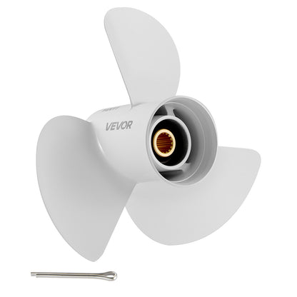 VEVOR Outboard Propeller, Upgrade OEM 15 Spline Tooth Aluminum Outboard Boat Propeller Fit Yamaha Engines 50-130 HP, 4-1/4" Gearcase, 3-Blade, RH (Right Hand Rotation), OEM Parts No. 6E5-45954-00-EL - CLXJYMH6013069FXK001V0 - view 1