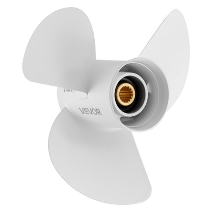 VEVOR Outboard Propeller, Upgrade OEM 15 Spline Tooth Aluminum Outboard Boat Propeller Fit Yamaha Engines 50-130 HP, 4-1/4" Gearcase, 3-Blade, RH (Right Hand Rotation), OEM Parts No. 6E5-45954-00-EL - CLXJYMH6013069FXK001V0 - view 10