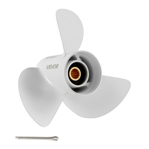 VEVOR Outboard Propeller, Upgrade OEM 15 Spline Tooth Aluminum Outboard Boat Propeller Fit Yamaha Engines 50-130 HP, 4-1/4" Gearcase, 3-Blade, RH (Right Hand Rotation), OEM Parts No. 6E5-45945-01-EL - CLXJYMH60130OV19G001V0 - view 2