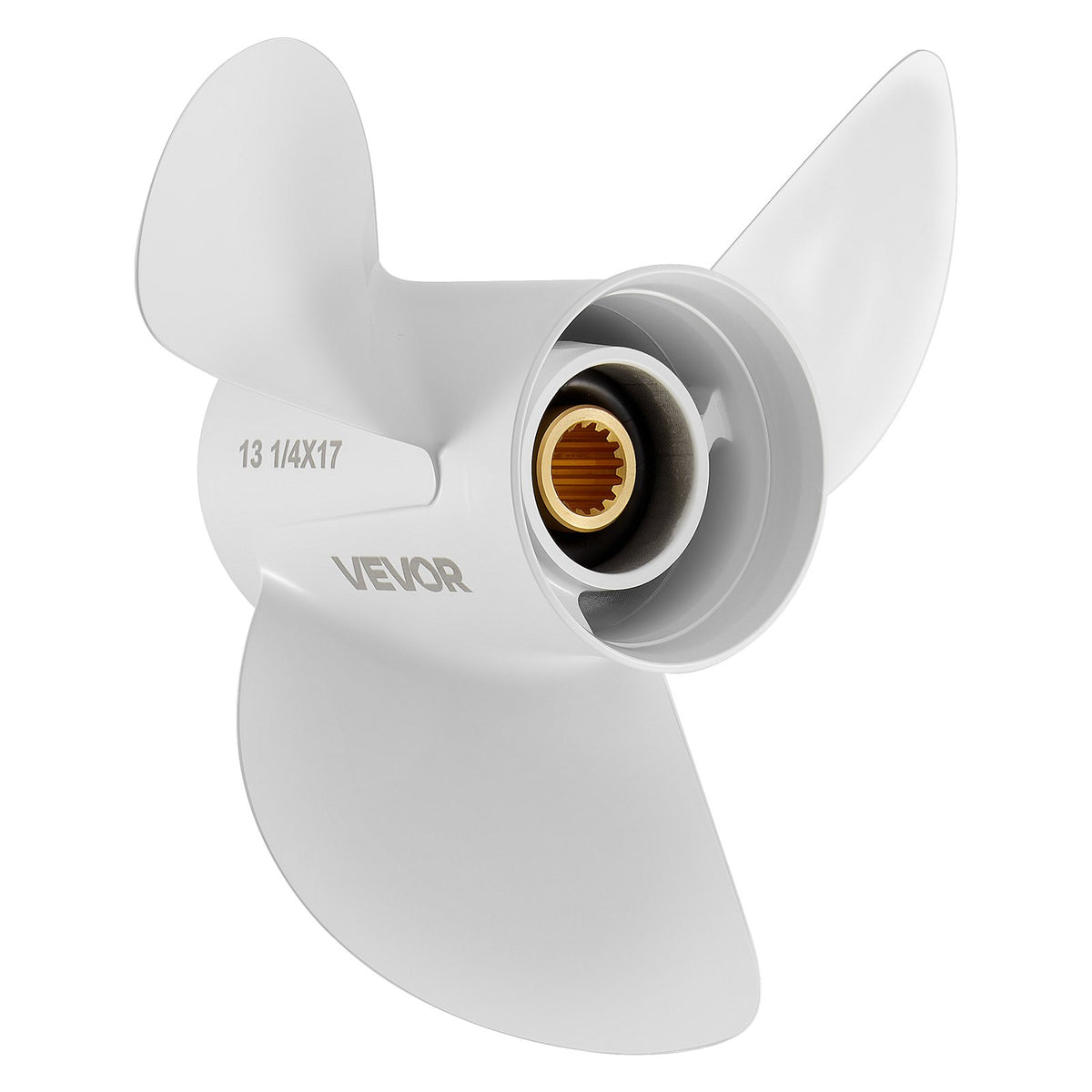 VEVOR Outboard Propeller, Upgrade OEM 15 Spline Tooth Aluminum Outboard Boat Propeller Fit Yamaha Engines 50-130 HP, 4-1/4" Gearcase, 3-Blade, RH (Right Hand Rotation), OEM Parts No. 6E5-45945-01-EL - CLXJYMH60130OV19G001V0 - view 10