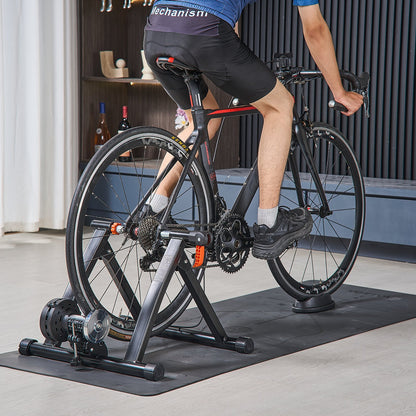 VEVOR Bike Trainer, 6 Level Resistance, 26-29 in & 700C Wheels, Foldable Magnetic Bicycle Stationary Stand for Indoor Exercise Riding with Quick Release Skewer & Front Wheel Riser Block for Road Bikes - CLXXLJCLXDSLBYAYD001V0 - view 9