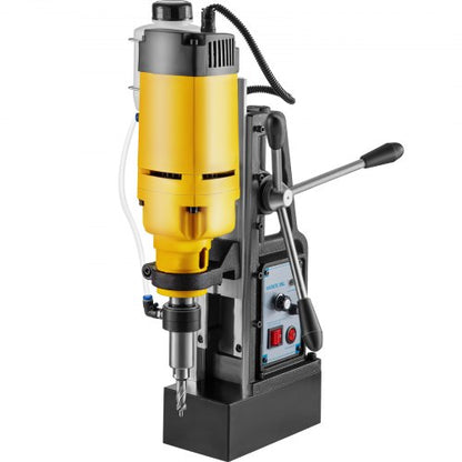 VEVOR Mag Drill, 0-300 RPM Stepless Speed Electromagnetic Drill Press, 2\" Depth 2\" Dia Magnetic Core Drill, 2922lbf Boring Tool Drill Press, 1680 Watts Drill Press, Yellow and Bl - CLZDS50MM110V8266V1 - view 1