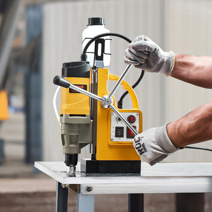 VEVOR Magnetic Drill, 1450W Motor 2 in Boring Diameter, 2878 lbf Electric Mag Drill Press, with 6 Coring Bits, Variable Speed, Drilling Machine for Metal Surface, Home Improvement Industry, Yellow - CLZJP6JT50MM91ULEV1 - view 9