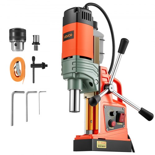 VEVOR Magnetic Drill Press, 1400 W, 2 in Boring Diameter, 2810 lbf Power Portable Mag Drill Press, 0–800 RPM Adjustable Speed, with Weldon Shank, for Metal Surface, Industrial and Home Improvement - CLZJPCSDJ50MZJK7N001V1 - view 2