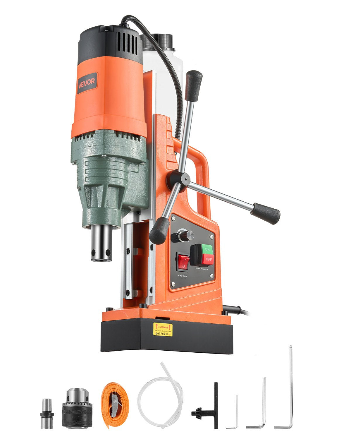 VEVOR Magnetic Drill, 1550W Motor 2 in Coring Diameter, 2922 lbf Magnetic Force, 0-550 RPM Variable Speed, Portable Electric Mag Drill Press Drilling Machine for Metal Surface, Home Improvement - CLZMHZKXZ50MOCXTG001V1 - view 1