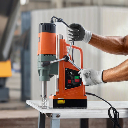 VEVOR Magnetic Drill, 1550W Motor 2 in Coring Diameter, 2922 lbf Magnetic Force, 0-550 RPM Variable Speed, Portable Electric Mag Drill Press Drilling Machine for Metal Surface, Home Improvement - CLZMHZKXZ50MOCXTG001V1 - view 9