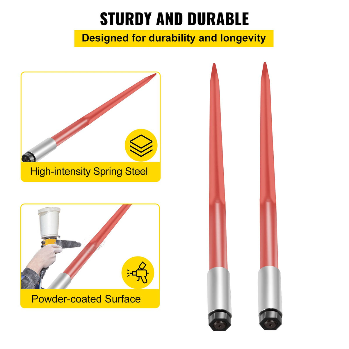 VEVOR Hay Bale Spears - Select Your Configuration - CM45X1100-30002PCV0 - view 3