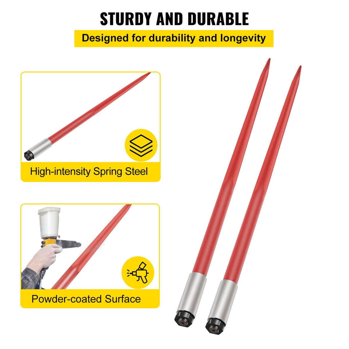 VEVOR Hay Bale Spears - Select Your Configuration - CM45X1250-30002PCV0 - view 3