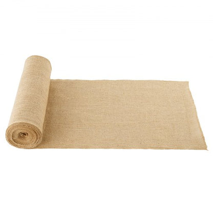 VEVOR Burlap Fabric Roll, 14 in x 30 ft & 50 x 50 High Density Wide Natural Burlap Fabric Rolls, Jute Fabric Burlap Tree Wrap Roll, for Decor, Crafts, Wedding, Gardening, Plant & Tree Winter Covering - CMBJ14INCHESAMK81V0 - view 2