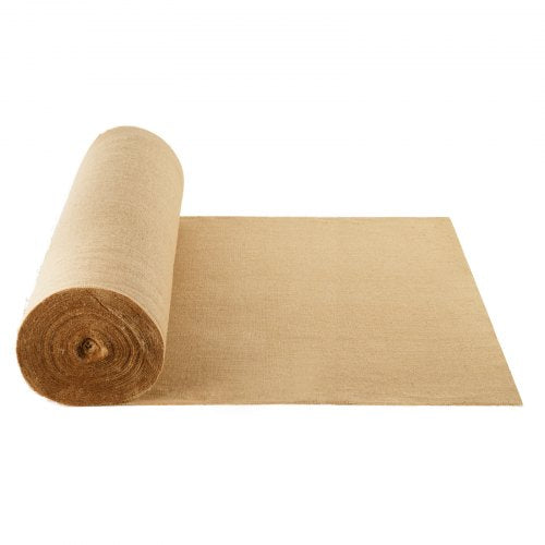 VEVOR Burlap Fabric Roll, 40” x 300 ft & 45 x 45 High Density Wide Natural Burlap Fabric Rolls, Jute Fabric Burlap Tree Wrap Roll, for Decor, Crafts, Wedding, Gardening, Plant & Tree Winter Covering - CMBJ40INCHESD5SV8V0 - view 2