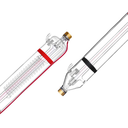 VEVOR 130W CO2 Laser Tube, 65 in (1650 mm) Length, 3.1 in (80 mm) Dia Borosilicate Glass Laser Cutter Tube with Metal Head, 10,000hr Wires Preconnected for Laser Engraver Engraving Cutting Machine - CO2JGG130W00KXS3BV9 - view 1